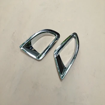 

For Mazda 3 Axela M3 Hatchback 2014 2015 2016 Chrome Rear Reflector Fog Light Lamp Cover Trim Bezel Garnish Molding Bumper 2pcs