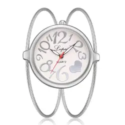 2019 Роскошные для женщин браслет часы Мода повседневное браслет Круглый кварцевые наручные часы дамы часы женский Montre Femme