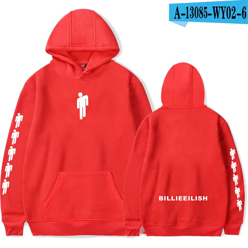 Billie Eilish с принтом, с капюшоном, Женская/Мужская популярная одежда,, повседневная, горячая распродажа, осенние толстовки, K-pops, толстовка, плюс размер 4XL - Цвет: Серебристый