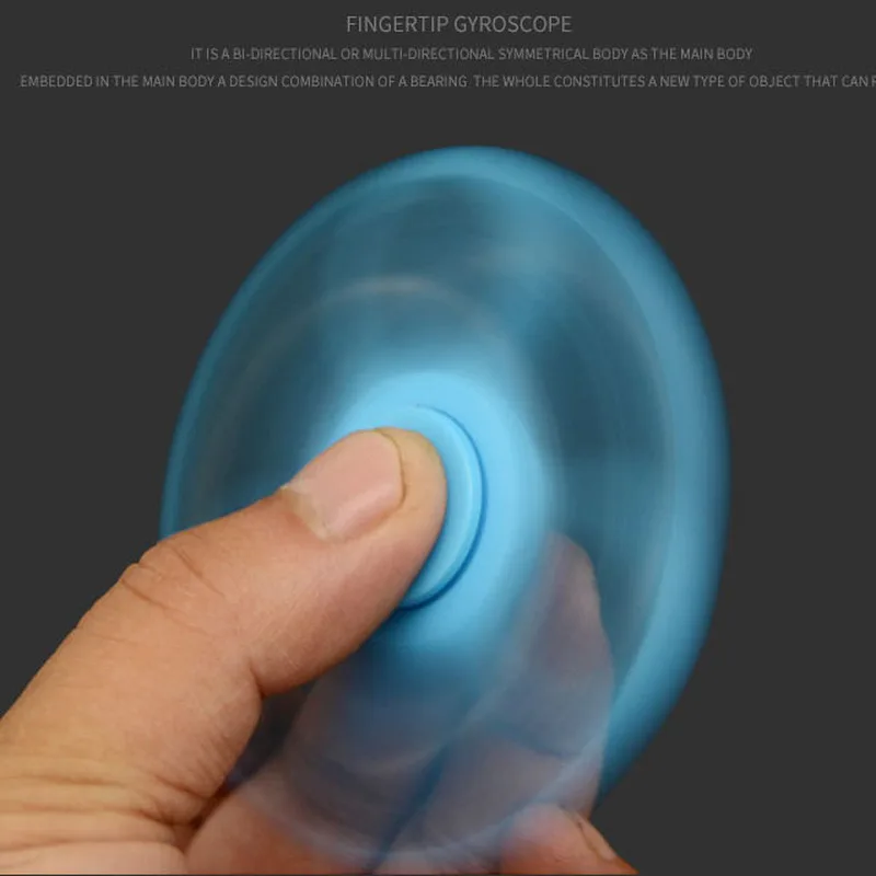 

Anxiety Stress Relief Anti Stress Finger Gyro Spinner Fidget Hobbies Fun Reliever Spiral Kid Toy for Adult Good Toy Random Color