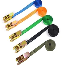 1 шт. 3 м X 2,5 см 800 кг Автомобильная багажная грузовая лента из полиэфира ремень привязной ремень Авто Ремень для обвязки трещотка завязывается без крючка