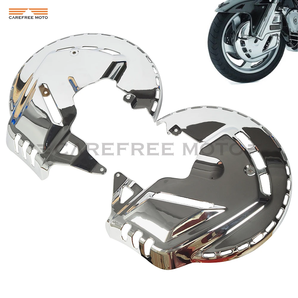  1 Pair Motorcycle Front Brake Rotor Covers LED Ring Of Fire Moto Brake Cover Light case for Honda G - 32862063525