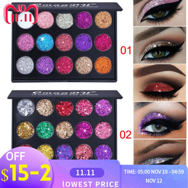 

New Arrival Shimmer Metallic Glitter Eye Shadow Palette Powder Palette Profissional Pigmented Eyeshadow Cosmetic Makeup Femme