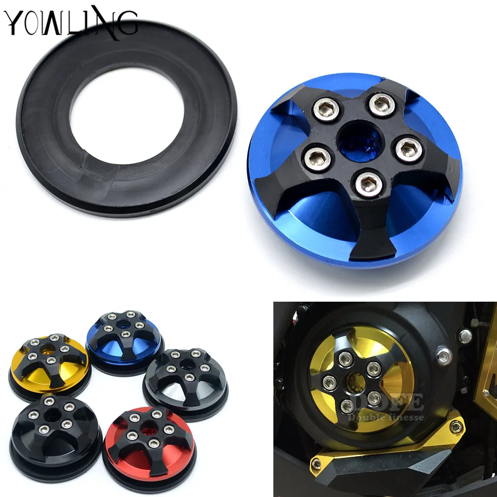 2017 Motorcycle CNC Aluminum Left Side Engine Protective Plug Cover