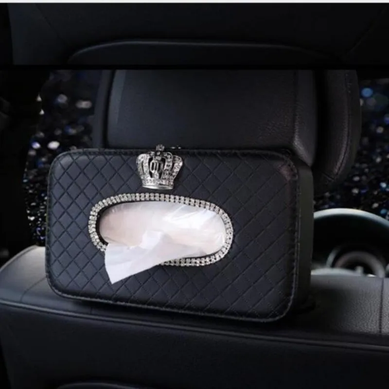 Женская Высококачественная многофункциональная коробка для салфеток на заднем сиденье автомобиля, коробка для салфеток, набор бумажных полотенец