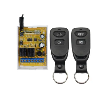 

12V 24V Wireless Remote Controls 2CH Wireless 433MHz Remote Control Switch With Multifuction Cross Type