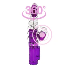 Rechargeable Double Vibrators for Women Rotating Vibrating Clitoris Vagina Rabbit Dildo Vibrator Sex Toys for Woman Sex Machine