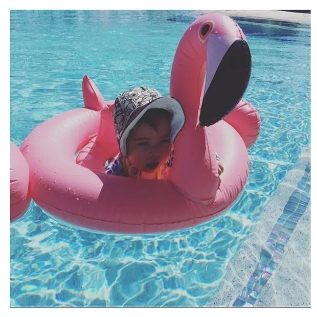 Детский надувной бассейн в виде единорога поплавок синий белый желтый езда на розовый Фламинго плавательный кольцо плавающий сырой воды
