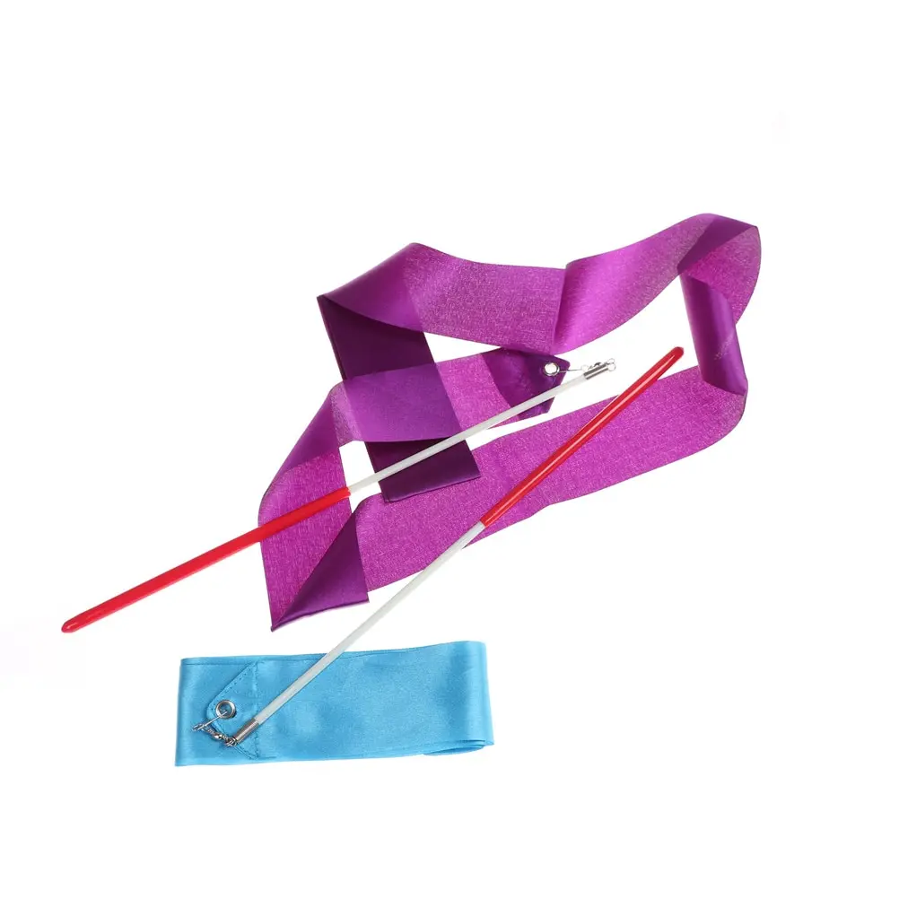 Dance Ribbon Gym Rhythmic Gymnastics Art Gymnastic Ballet Streamer Twirling Rod Outdoor Sport Games 2M