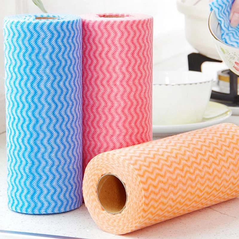 The Non woven Fabric Kitchen Cleaning Cloth Disposable Dish Cloth Point