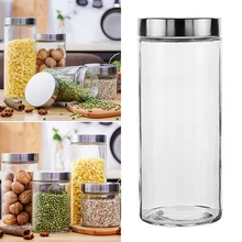 1 шт. стеклянный круговой герметичный ящик для хранения практичный контейнер для хранения зерна для сухих продуктов орехов зерно для дома кухонные принадлежности гаджет