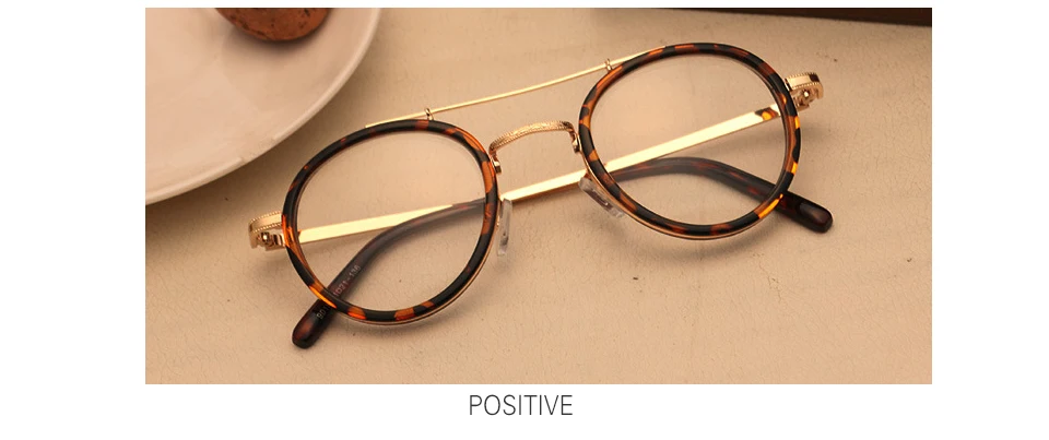 OVZA Ретро оптическая оправа женские круглые металлические очки прозрачные мужские модные очки для чтения S2097