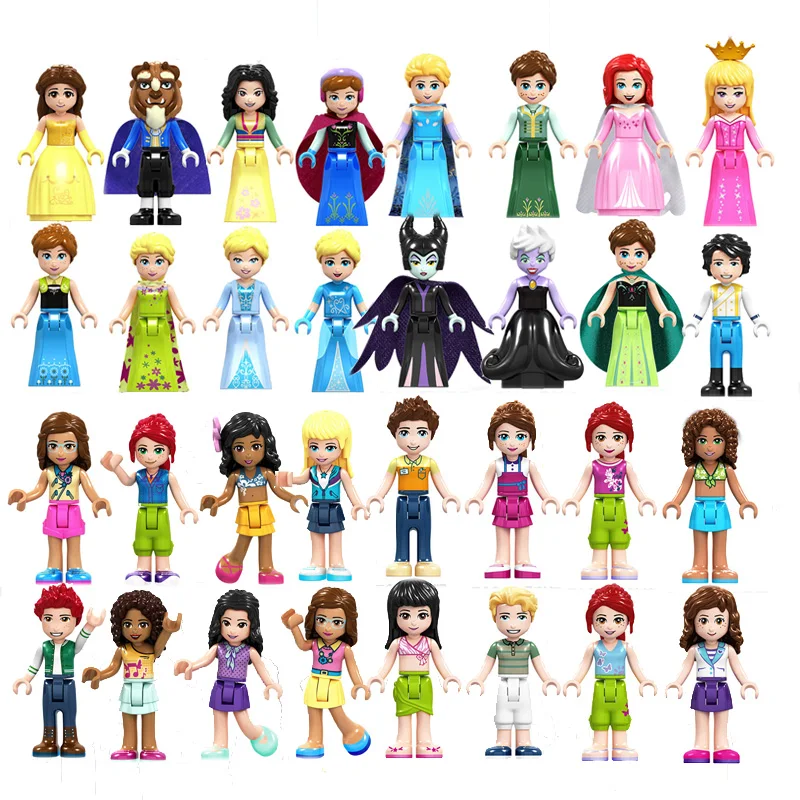 Building Blocks Princess Figures Friends Frozen Anna Elsa Bricks Toys Model Brick Model Toys For Children Gift Legoings Building Blocks Princess Figures Friends Frozen Anna Elsa Bricks Toys Model Brick Model Toys For Children Gift Legoings