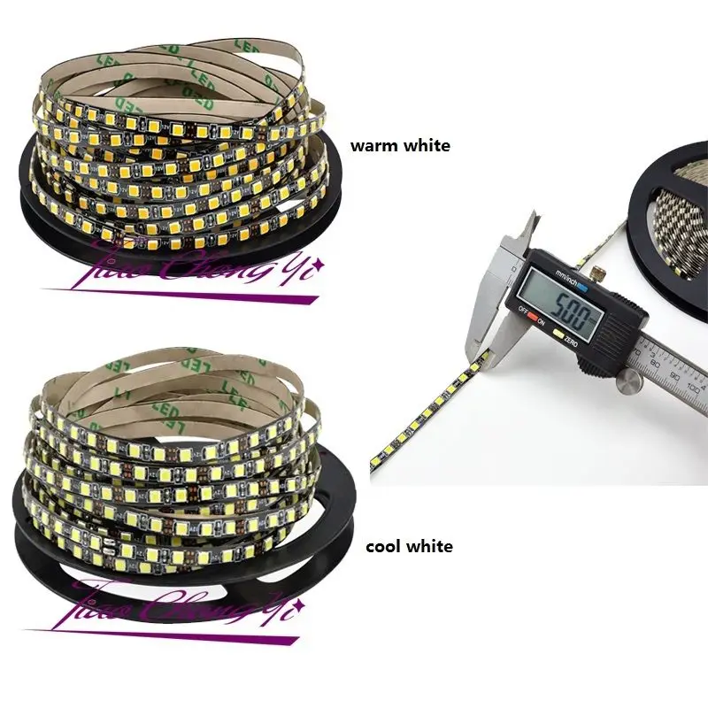 Гибкая светодиодная ленсветильник 5 мм ширина 2835 SMD 12 В постоянного тока 120