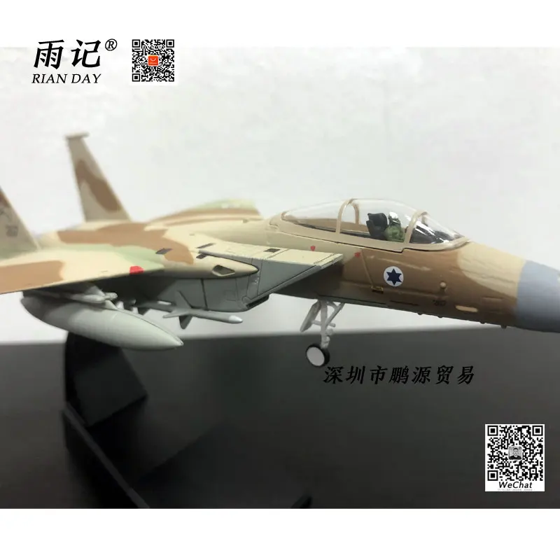 AMER 1/100 масштаб военная модель игрушки IAF F-15 истребитель Eagle литой металлический самолет модель игрушки для подарка/коллекции