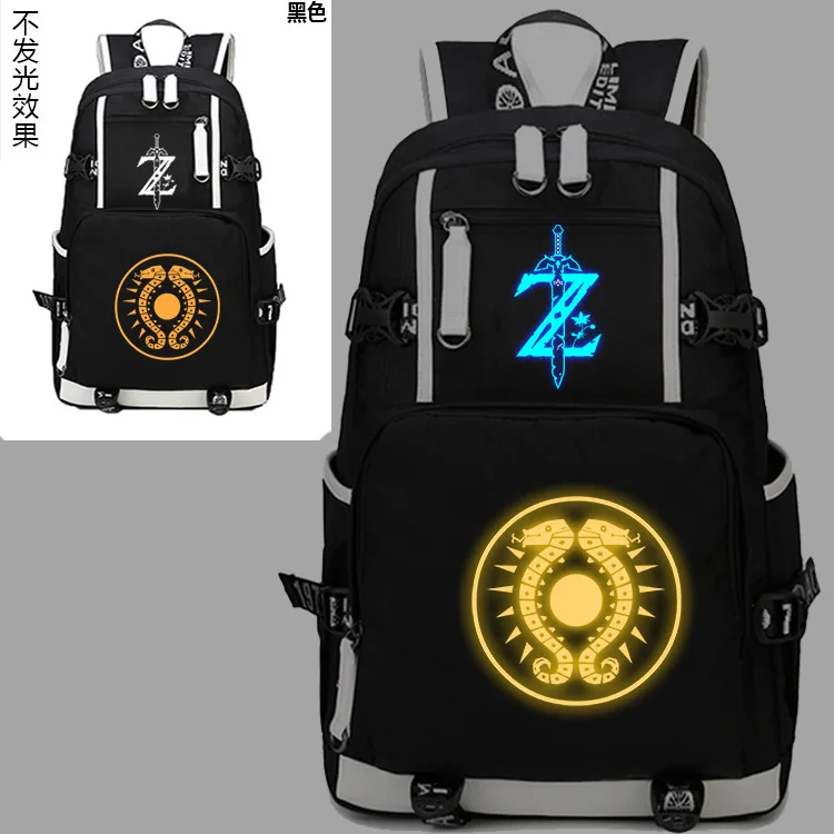  New Gamer Bags Luminous Backpack Cosplay Breath of the wild Eye Student Schoolbag Unisex Travel Sho