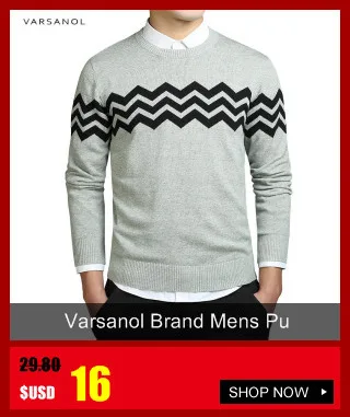 Varsanol Brand Cotton Sweater Pullover Men V-neck