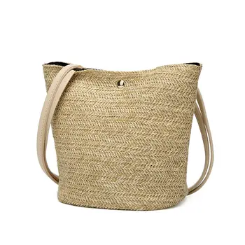 

Women's summer straw bag bohemian hand-woven rattan bag fashion beach shoulder bag