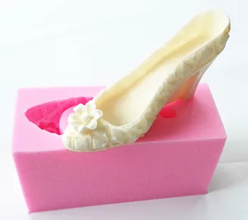 

9331 Ladies High-Heel Dress Shoes Silicone Mold Soap Mold Sugar Mold Chocolate Mold Kitchenware DIY Tool