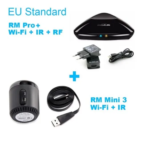 Broadlink Rm Pro+ EU Mini3 Slimme Domotica Wifi+ Ir Rf Universele afstandard для интеллектуального использования Ios Android - Цвет: EU and RM MINI3