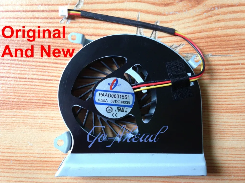 

New Laptop CPU Cooling Cooler Fan For MSI GE70 By AAVID THERMALLOY PAAD0615SL 3 Wires 0.55A 5V DC N285 Replacement Good