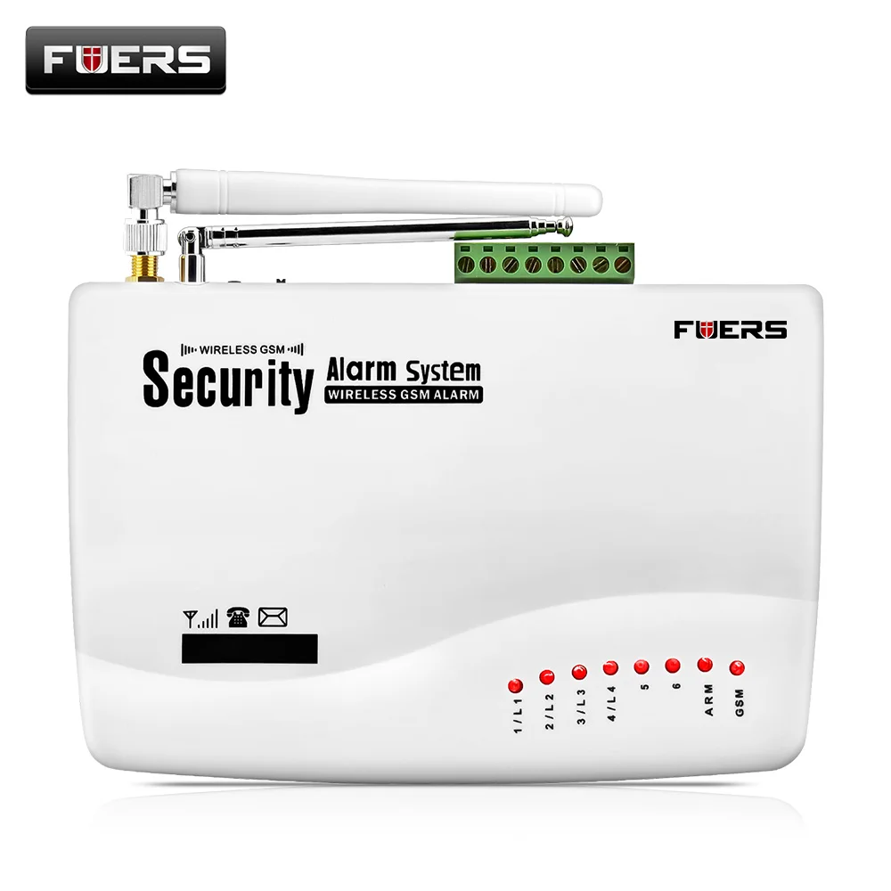 Fuers GSM 10A Home Security Burglar Alarm System Auto Dialing SMS Call Remote Control Wireless Wired GSM Alarm System Panel Fuers GSM 10A Home Security Burglar Alarm System Auto Dialing SMS Call Remote Control Wireless Wired GSM Alarm System Panel