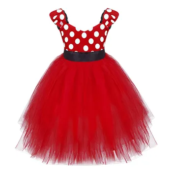 

New Christmas Children Princess Minnie Girls Party Tutu Dress Kids Cartoon Infant Vestidos Costume Baby Girl's Bow Clothes