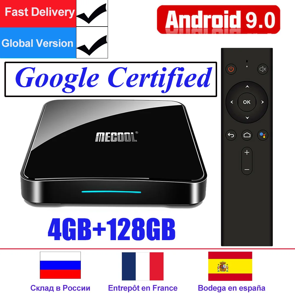 

KM9 Pro KM3 ATV Google Certified Android 9.0 Smart TV Box Amlogic S905X2 USB3.0 4K HDR 2.4Ghz/5GHz Wifi Streaming Media Player