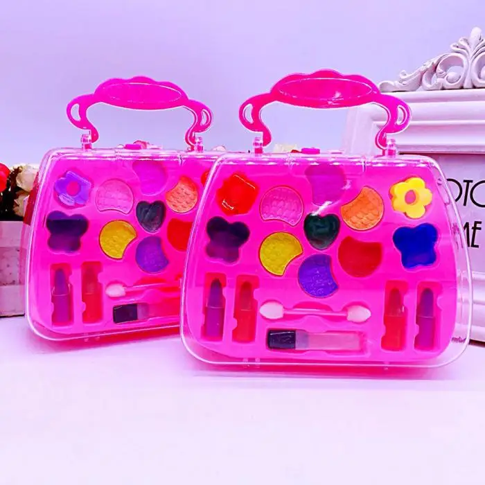 Дети девочки ролевые игры макияж набор экологически чистый Косметический Набор губной помады принцесса игрушка подарок NSV775