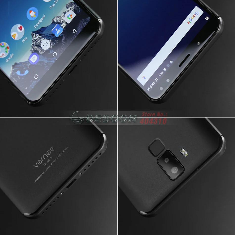 Vernee X Face ID Smartphone Helio P23 Octa core 2.0GHz 4GB 64GB 6.0 inch 18:9 FHD+6200mAh 16MP 4 Cams Android 7.1 Mobile phone