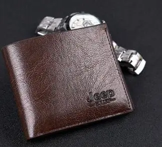 Мужской модный простой классический короткий кошелек с отделением для карт