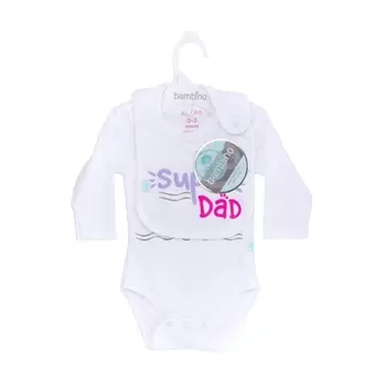 

Set body and bib cloth girl Love u to the moon Bambino