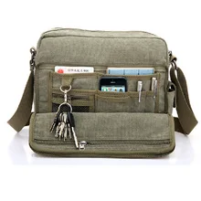 Mâle Toile Sac Multifonction Casual Cartables Voyage Hommes Messenger Sacs Homme Sac à bandoulière-BIE018 PM49