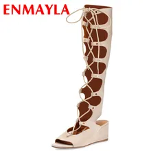 ENMAYLA Fashion Summer Boots Sweet Ladies Shoes Woman High Heels Sandals Women's Platform Lace-up Shoes Women Gladiator Sandals ENMAYLA Fashion Summer Boots Sweet Ladies Shoes Woman High Heels Sandals Women's Platform Lace-up Shoes Women Gladiator Sandals