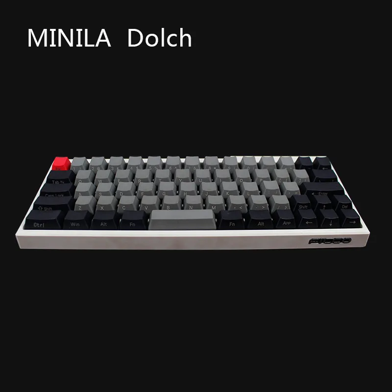 Черная PBT пустая белая серая механическая клавиатура filco minila воздушная Толстая PBT белая боковая печать keycap cherry mx OEM черный серый - Цвет: Only Keycap1