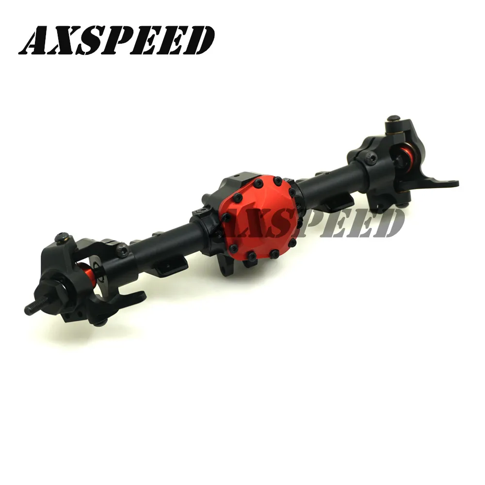 Передняя ось из металлического сплава с зубчатой передачей для RC 1/10 автомобилей осевой SCX10 II 90046 90047 RC Рок Гусеничный автозапчасти Модернизированный