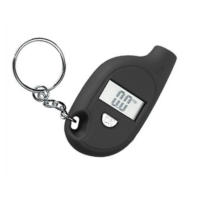 Mini LCD Digital Tire Tyre Keychain Air Pressure Gauge For Car Auto Motorcycle