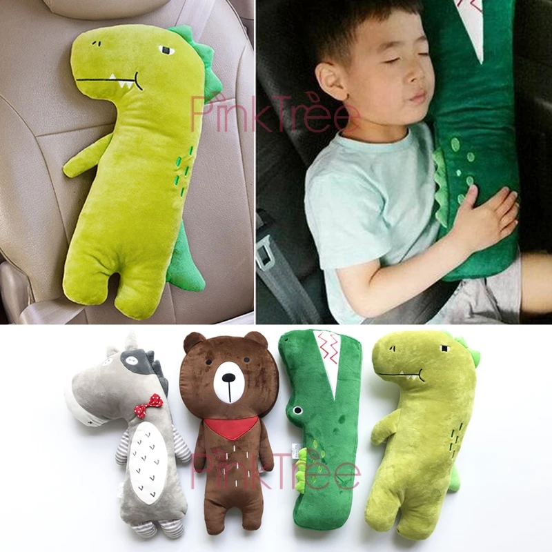 Tener Un Buen Dormir En El Coche Beb/é Ni/ños Ajustable Correa De Seguridad Almohada Hombro Proteccion Cinturones De Seguridad De Coches Reposacabezas