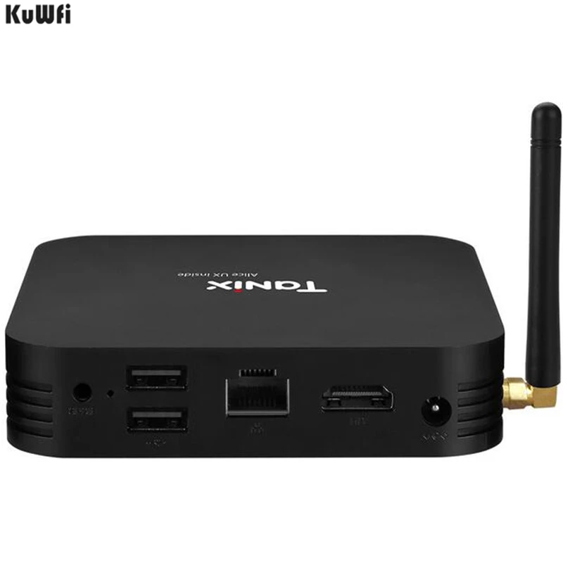  KuWFi Smart TV Android 7.0 Smart TV Box Allwinner H6 4GB DDR3 32GB EMMC Set Top Box 2.4GHz + 5.8GHz