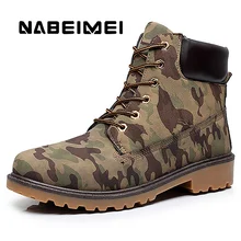 Men s Work boots Big size 45 46 Winter boots for men Waterproof Martin boots Militar