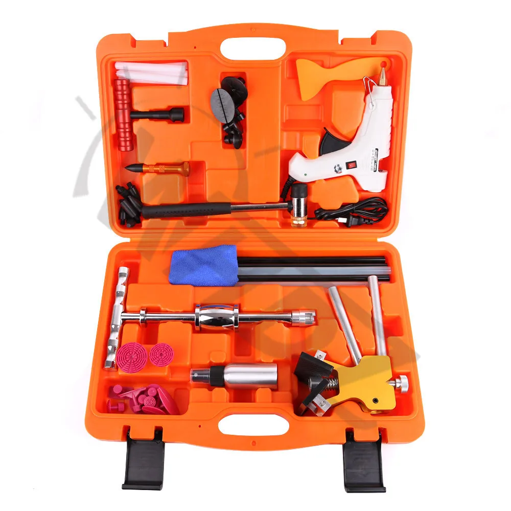 WHDZ PDR Box Gule Gun Car Ding Dent Repair Lifter Slide Hammer Glue Puller Tabs Car Dent Repair Paintless Hail Removal Remover (2)