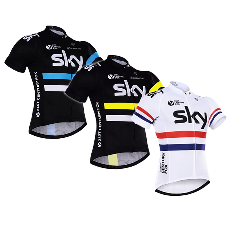 2016 sky Breathable Team Cycling Jersey Set/Quick Dry MTB Racing Bicycle Bike/Riding Clothing For Man  Ropa Ciclismo