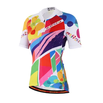 

MILOTO Womens Short Sleeve Cycling Jersey Ropa Ciclismo mtb Bike Jersey Clothes Maillot Breathable Bicycle Cycling Clothing
