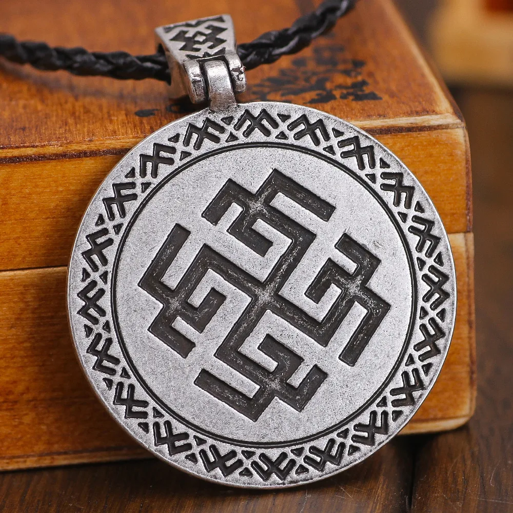 Славянский амулет антикварный подвеска Rodimich Runic Nordic Двусторонняя бижутерия Talisman