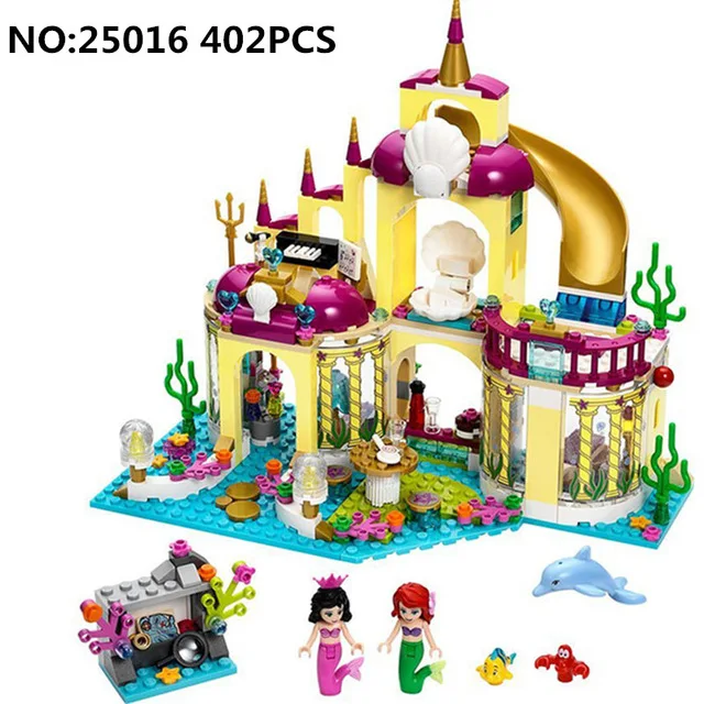Diy Compatible With playmobil Girls Friends Series The Undersea Palace Set Castle Building Blocks Bricks Toys For Children gifts Diy Compatible With playmobil Girls Friends Series The Undersea Palace Set Castle Building Blocks Bricks Toys For Children gifts