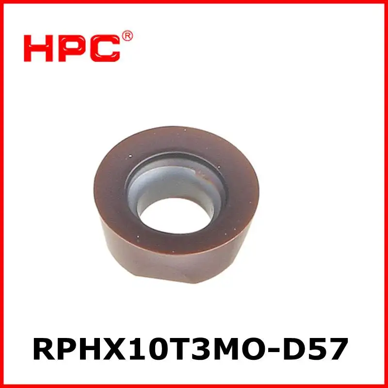 

RPHX10T3MO-D57 ZT30 CNC cutting tools tungsten carbide milling inserts for milling tool