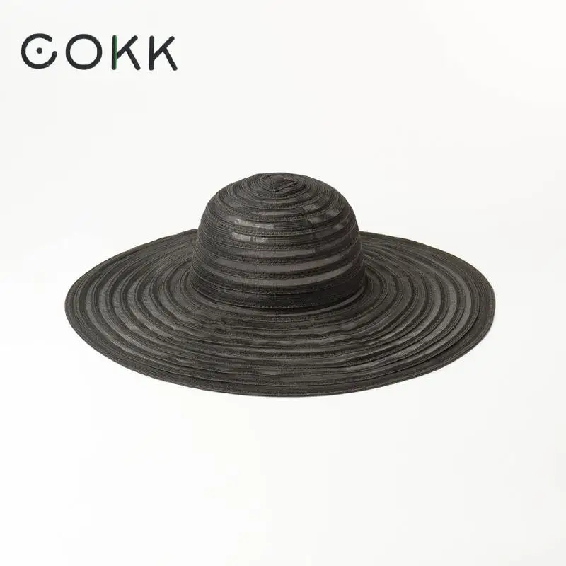 Шляпа от солнца COKK модные сетчатые летние соломенные шляпы для женщин и девушек