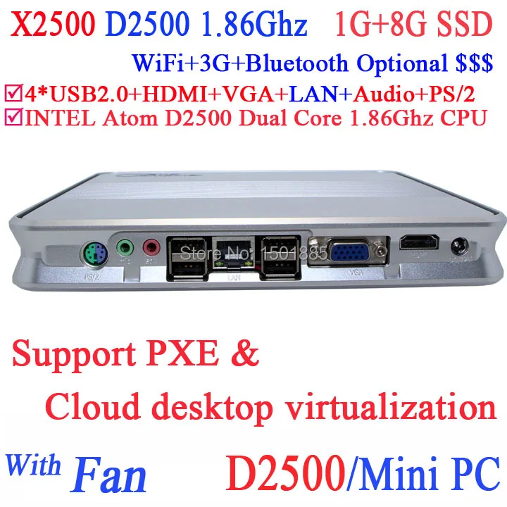 Lowest Price New product mini pc Atom D2500 with PXE Cloud desktop virtualization support 15 seconds startup 1G RAM 8G SSD Windows mini pc Lowest Price New product mini pc Atom D2500 with PXE Cloud desktop virtualization support 15 seconds startup 1G RAM 8G SSD Windows mini pc