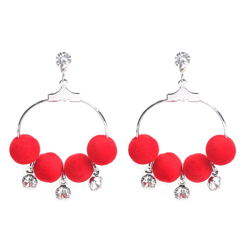 Buy MISANANRYNE Stylish Romantic Earring Crystal Plush