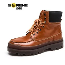 Новинка; летние мужские армейские ботинки в британском стиле; уличные кожаные комбинезоны с толстой подошвой; визуально увеличивающие рост; хорошая коровья кожа